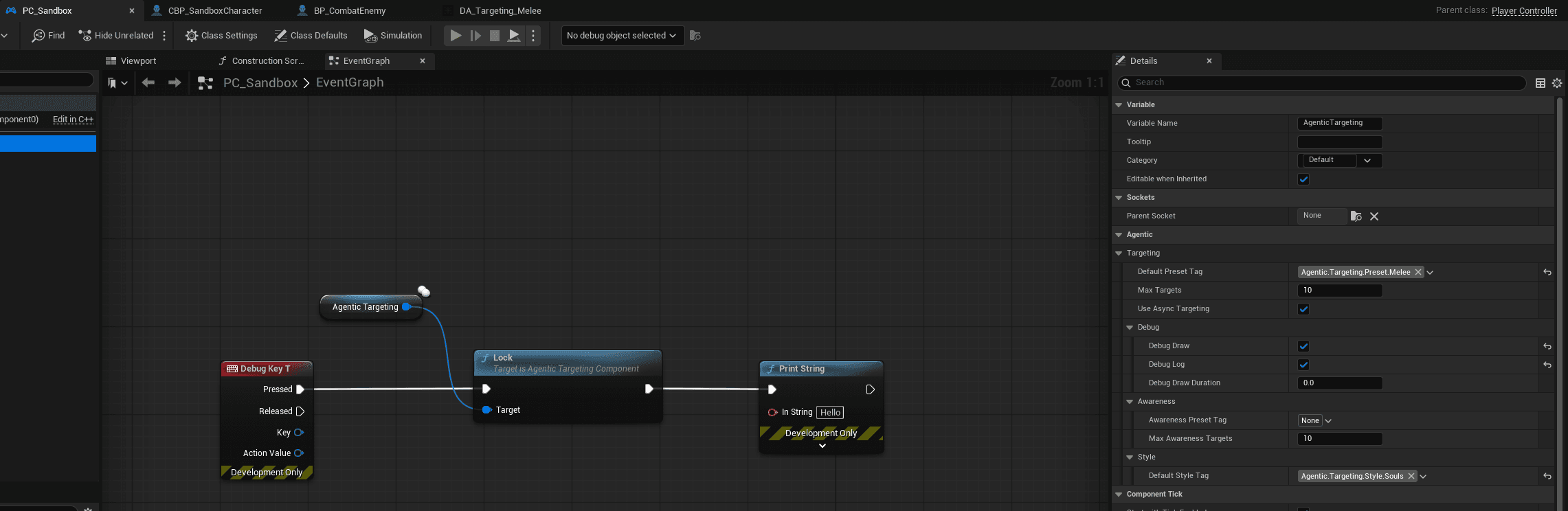 Component configuration