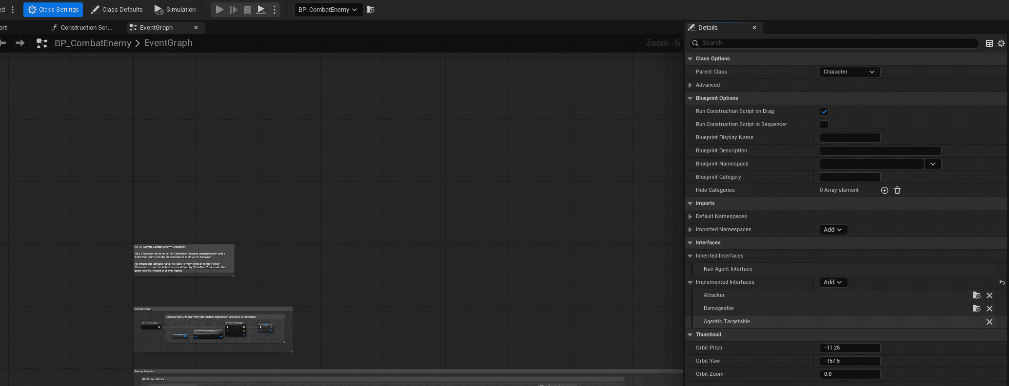 Enemy with IAgenticTargetable interface